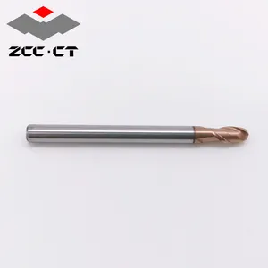 The most popular 2-flute ball nose corner radius end mill for profile milling, high speed cutting and dry cutting from ZCC-CT.