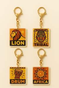 Llavero de acrílico transparente logotipo personalizado UV impreso regalo promocional al por mayor - Product Image 2