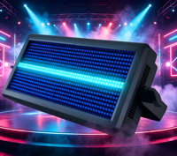 Lampu Strobo LED Matrix 300W Moving Head 864pcs RGB LED Putih DMX512 32bit Dimming 8+8 Prism Efek Strobo Runway untuk DJ Disko