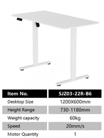 Bureau intelligent réglable en hauteur PRORIALS - Bureau électrique à hauteur réglable avec mémoire de position