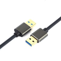 Kabel USB USB3.0 3.0, Kabel Data USB Male Ke Male untuk Kotak Drive Hard Disk