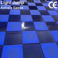 Piste de danse à miroir infini 3D, blanc chaud RGBW UV, pour fêtes et mariages, indice de protection IP65, LED en acier et plastique, 550x550, Sanyou Lighting Factory