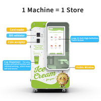 Máquina Expendedora Inteligente de Helados para Parques de Diversiones, Solución Automática de Helado Suave para Negocios Turísticos de Temporada