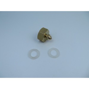 Dental 6 Point Faucet Adapter 3/4 To 1/4 Inch Copper Hose Fitter With Washers Garden Water Connector - Product Image 3