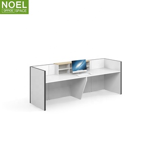 Fabricación <span class=keywords><strong>profesional</strong></span> SC blanco MFC Recepción de oficina Escritorio - Product Image 2