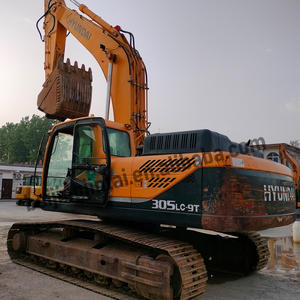 Excavatrice sur chenilles hydraulique lourde d'occasion Hyundai 305LC-9T, 30 tonnes, d'origine Corée, 2023, faible nombre d'heures, moteur Cummins, pompe et roulement - Product Image 3