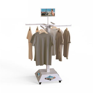Giá để quần áo bằng kim loại, giá treo quần áo đứng sàn, giá treo quần áo di động, giá treo quần áo có thể điều chỉnh dành cho cửa hàng thời trang - Product Image 5
