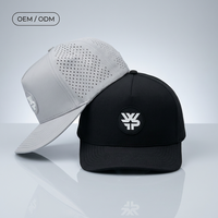 Casquette de sport premium Vietnam respirante, ajustable, séchage rapide, 100% polyester, perforée, silicone, imperméable, casquette de baseball