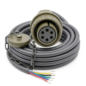Cable Personalizado de 6 Pines Serie MIL-<span class=keywords><strong>DTL</strong></span>-5015 Macho a Hembra MS3106A14S-6P a MS3106A14S-6S, Conector Industrial MS5015 de Alta Resistencia - Product Image 4