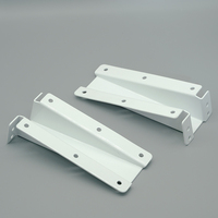 Support de volet en métal blanc de qualité supérieure, fixations de qualité industrielle pour volets de fenêtre, installation facile, usage hôtelier