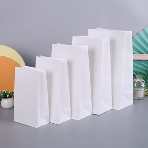 Bolsa de Papel Kraft Marrón Reciclada Personalizada con Fondo Cuadrado Blanco para Bebidas y Alimentos, Bolsas de Papel Personalizadas con Logotipo - Product Image 2