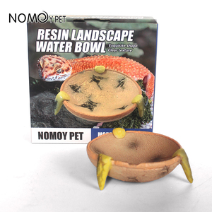 Noypet אביזרים זוחלים terrarium נוף פאה סביב קערה מזון מים קערה מזון מים לקערה - Product Image 5