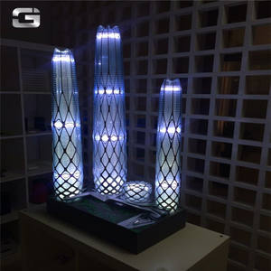 <span class=keywords><strong>Zaha</strong></span> Hadid-prototipo profesional de gran escala, bloques de construcción de plástico abs, metal, aluminio, impresión 3d, diseño de modelo de construcción - Product Image 3