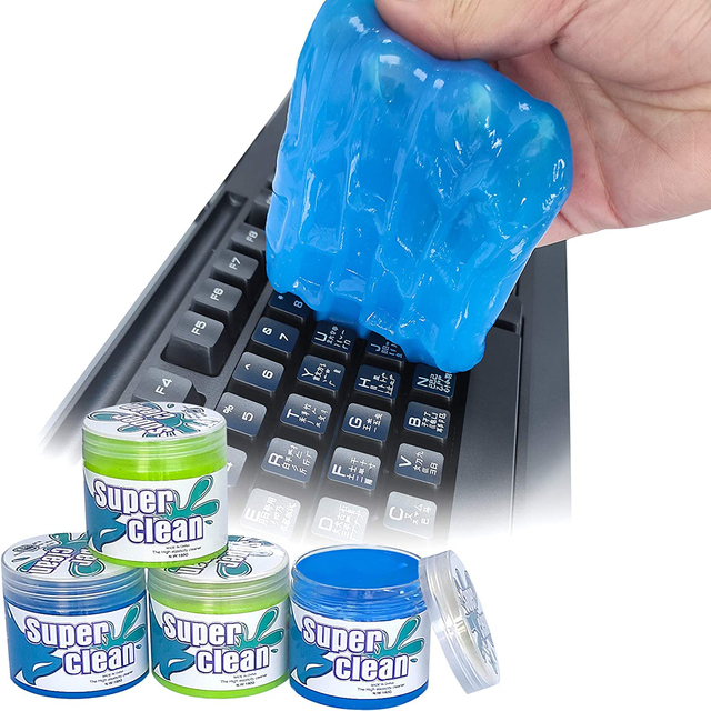 Keyboard Cleaning Magic Sticky,Universal Car Cleaning Gel for Car Vent,Car Dash,Printers,Calculators,Speakers
