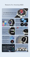 Montre connectée Android 4G LTE avec carte SIM pour hommes et femmes, étanche IP67, appels SMS/WiFi/vidéo, écran AMOLED, batterie 3 mois, e-mail
