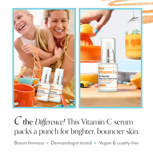 Suero Líquido con Vitamina C + Tri-Péptidos SEYE 15%, Complejo Iluminador + Reforzador de Barrera, Piel Radiante y Firme, Antienvejecimiento para Mujeres, en Botella - Product Image 3