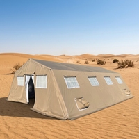 Tente militaire de qualité supérieure pour 10 à 20 personnes, imperméable, 3 couches, ignifuge, en Oxford, pour le désert, pour Dubaï, Émirats arabes unis, Moyen-Orient, 6x8M