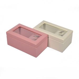 En gros Premium Rose Blanc <span class=keywords><strong>Classique</strong></span> En Bois de <span class=keywords><strong>Musique</strong></span> À Manivelle Boîte À Fleurs - Product Image 3