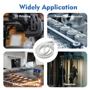 Cdriva sabuk waktu tanpa batas putih <span class=keywords><strong>PU</strong></span> presisi tinggi untuk mesin CNC/mesin cetak 3D/konveyor industri - Product Image 6