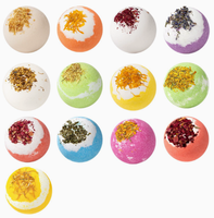 Bombes de bain moussantes 100% naturelles et biologiques, parfum citron et lait, relaxantes, luxueuses, OEM personnalisées, motif boule, pour spa