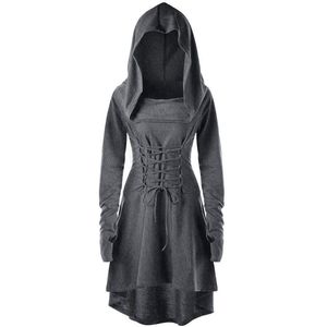 Halloween Gotische Renaissance Middeleeuwse Jurk Party Cosplay Prinses Victoriaanse <span class=keywords><strong>TV</strong></span> Film Lange Mouwen Capuchon Mantel Polyester Dames - Product Image 3