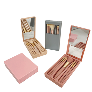 Ensemble de pinceaux de maquillage professionnels de qualité supérieure, poils synthétiques pour le visage, nouveau set de pinceaux de maquillage pratique pour les voyages avec étiquette privée - Product Image 3