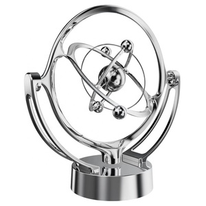 Nouvel Instrument de Mouvement Perpétuel Terrestre, Ornement de Bureau USB, <span class=keywords><strong>D</strong></span>écoration de Table Magnétique Rotative, en Plastique - Product Image 3