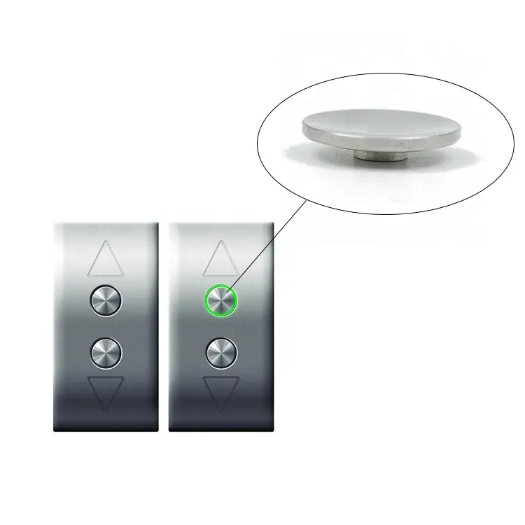 Metall dekorative Aufzug Druckknöpfe Benutzer definierte Schalter Schlüssel kappe für Elektronik