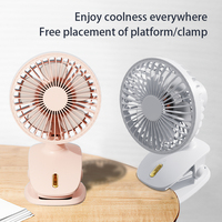 Logo personnalisé Puissant Multifonctionnel Rechargeable USB Pince de Bureau Portable Mini Ventilateur Pratique Petit Ventilateur De Refroidissement Par Air