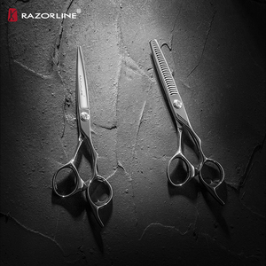 CNC profesional japonés 6 pulgadas salón de corte de pelo Baber tijeras <span class=keywords><strong>Set</strong></span> - Product Image 1