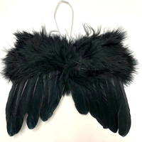 Mini ailes en plumes d'ange pour bébé, bricolage, décoration, cadeau de fête, vente en gros, blanc ou rose,