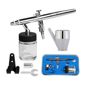 Aerógrafo de Alimentación por Gravedad de 22 ml, Doble Acción, Velocidad Ajustable, Portátil para Trabajos Artísticos, HMX-128 - Product Image 4