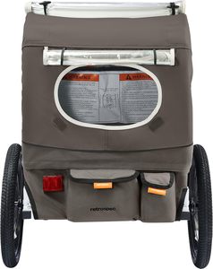 <span class=keywords><strong>Remorque</strong></span> de vélo pour enfant à passager unique Harnais <span class=keywords><strong>pliable</strong></span> en métal à 5 points avec tissu réfléchissant résistant aux intempéries pour enfants - Product Image 2