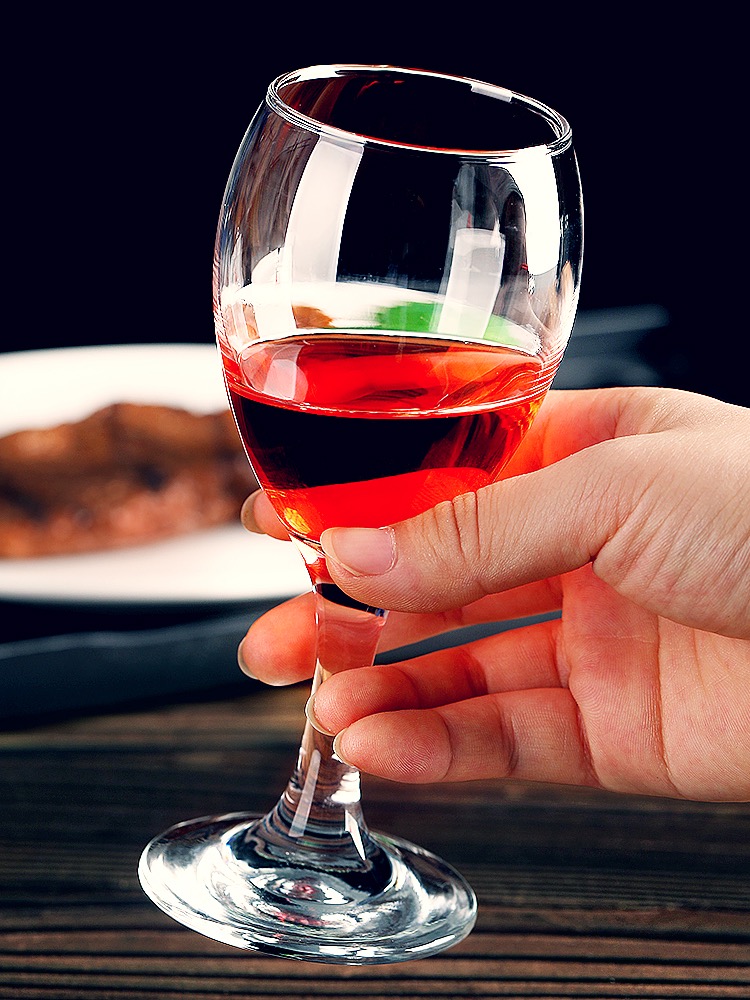 Wholesale customized high quality long stem clear wine glass white red wine glasses goblet red wine glass