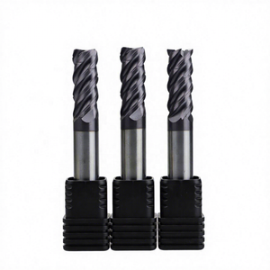 Fresa de extremo de hélice variable de alto rendimiento serie VR300, de carburo con recubrimiento de TiCN, HRC45, 4 filos, OEM para acero - Product Image 5