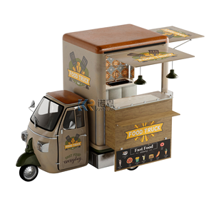 <span class=keywords><strong>Super</strong></span> Calidad Buen Precio Tres Ruedas Gasolina Triciclo Motor Carro de Comida Helado Hot Dog Food Cart - Product Image 5