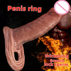 Condón de Silicona Reutilizable, Enorme y Realista, <span class=keywords><strong>para</strong></span> Mejorar la Erección, Extensor de Pene <span class=keywords><strong>para</strong></span> Hombres, Juguetes Sexuales <span class=keywords><strong>para</strong></span> Adultos - Product Image 4
