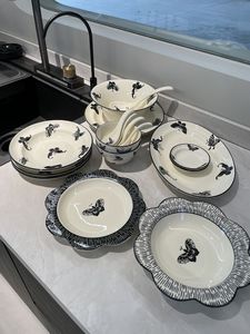New China Manufacturer High Quality Solid Pattern Classic Europe Style Dinnerware <b>Sets</b> Eco-Friendly <b>Microwave</b> Safe Dishwasher - Product Image 2