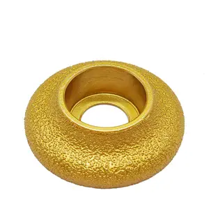 TACAR Vacuum Brazed 75mm Hand CBN Diamond Grinding Wheel Stone Msonry Profile Abrasive Wheel