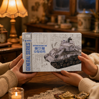 Kit de Modélisme 3D en Métal Sherman Car DIY – Jouet Éducatif STEM Personnalisable en Gros, Cadeau Décoratif, Vente Directe Usine, OEM, CE EN71