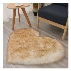 runner corridor carpet Heart shaped soft fluffy machine washable carpet suitable for living room bedroom children's room