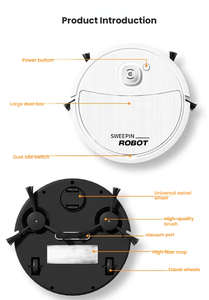 <span class=keywords><strong>Robot</strong></span> <span class=keywords><strong>Aspirapolvere</strong></span> Intelligente con Ricarica USB, Pulizia Automatica Umida e Secca, <span class=keywords><strong>Aspirapolvere</strong></span> <span class=keywords><strong>Robot</strong></span> Domestico in Plastica - Product Image 5