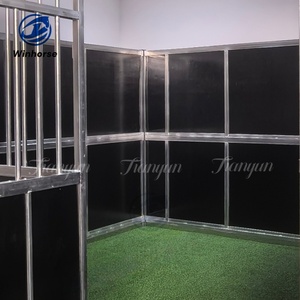 Tenda Abrigo Portátil para Cavalos, Estrutura Temporária com Painéis de Madeira Compensada para Uso Equino ao Ar Livre - Product Image 6