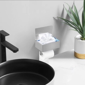 Accessori per il Bagno: Portarotolo, Dispenser per Carta Igienica e <span class=keywords><strong>Salviette</strong></span> Umidificate in Acciaio Inossidabile - Product Image 1