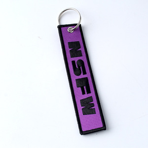 Porte-clés brodé personnalisé avec logo 3D de marque promotionnelle, accessoires de mode - Product Image 4