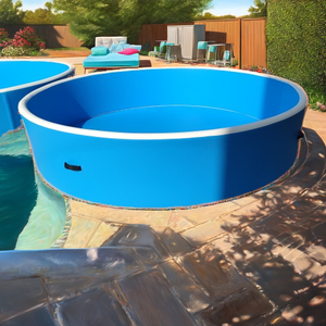XP-Promos <span class=keywords><strong>Piscine</strong></span> d'eau portable en PVC personnalisable pour enfants Tissu point de goutte à double paroi pour plusieurs enfants - Product Image 2
