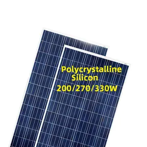 2024 silikon polikristalin 200W 270W 330W produk terkait energi surya sistem Panel surya luar ruangan Panel energi surya