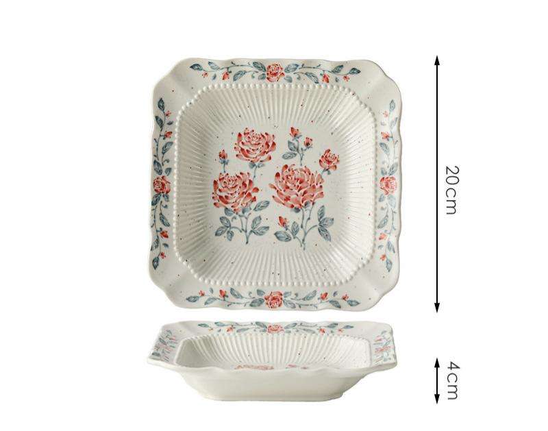 Plato hondo blanco de 8 pulgadas