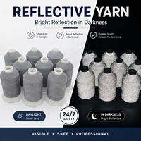 Produsen Benang Reflektif untuk Rajutan, Crochet, Tenun, Warna Kustom, Sampel Denier, MOQ, Benang Reflektif Grosir, Pabrik