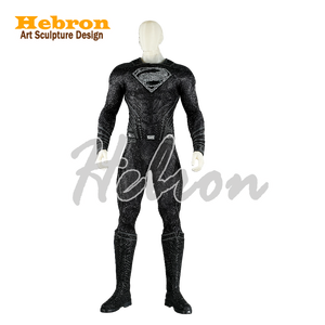<span class=keywords><strong>Superman</strong></span> noir personnalisé de haute qualité pour hommes adultes # Collection Personnelle : Costumes et Robes de Personnages de Films pour Cosplay et Jeu de Rôle - Product Image 5